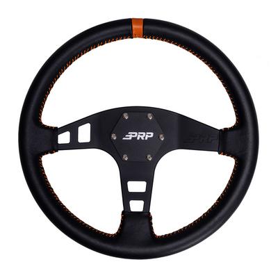 PRP Deep Dish Leather Steering Wheel (Orange) - G114